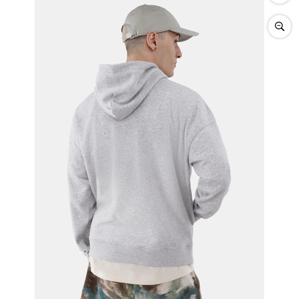 No Boundaries Oversized Classic Gray Hoodie - Picture 3 of 3